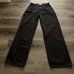 Cotton On black loose straight jeans